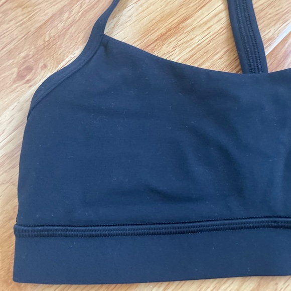 Lululemon Flow Y Bra Black size 6 Nulu - Picture 2 of 10